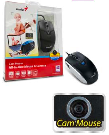 Myš s kamerou a čtečkou QR kódů
